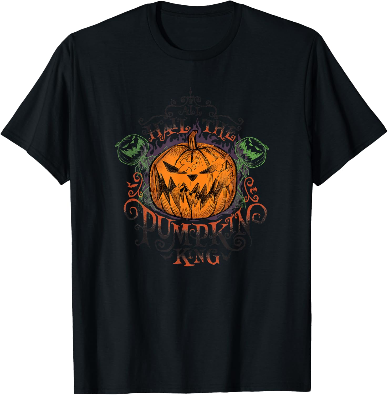 Disney The Nightmare Before Christmas Hail The Pumpkin King T-Shirt - T-Shirt | Black
