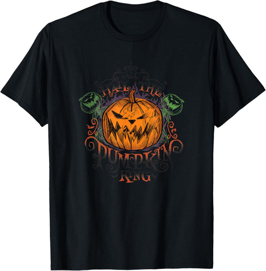 Disney The Nightmare Before Christmas Hail The Pumpkin King T-Shirt - T-Shirt | Black