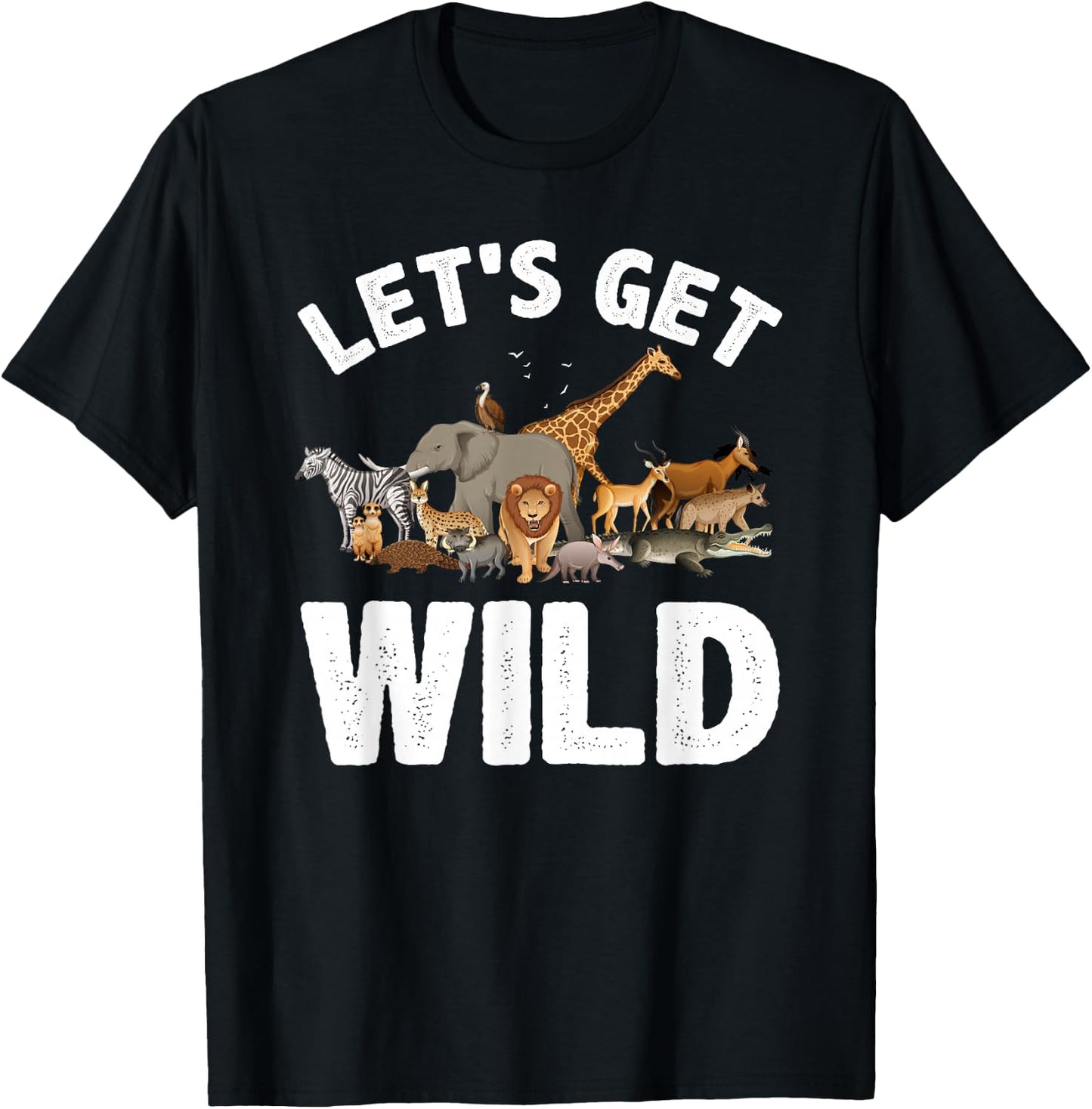 Cool Safari Animal Women Zoo Jungle Wildlife Lover T-Shirt - T-Shirt | Black