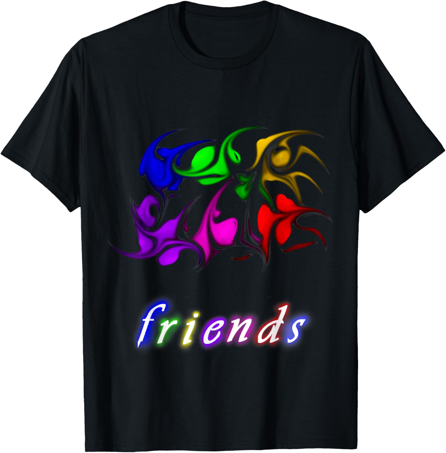 F.r.i.e.n.d.s T-Shirt - T-Shirt | Black
