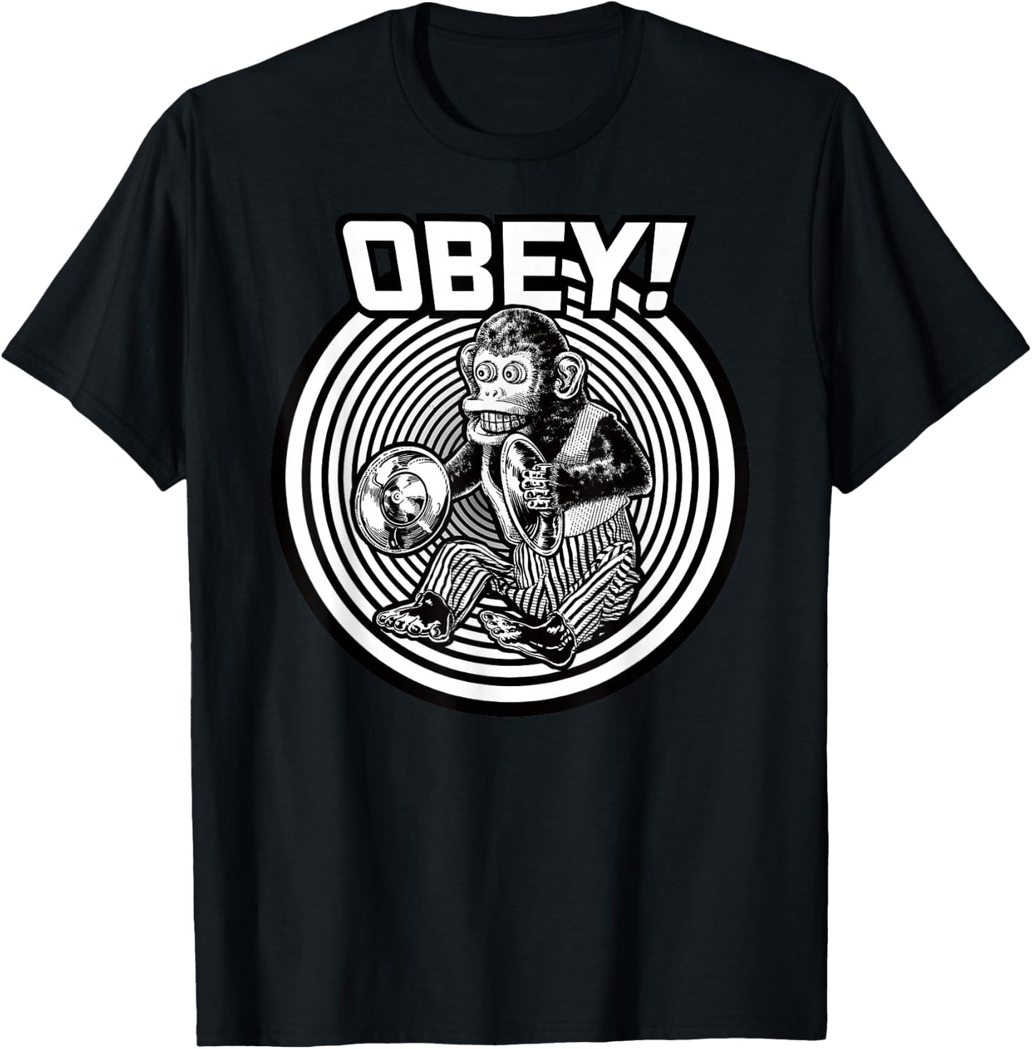 Obey the Evil Monkey Toy T-Shirt - T-Shirt | Black