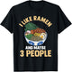 I Like Ramen And Maybe 3 People Noodle Anime Kawaii T-Shirt - T-Shirt | Black