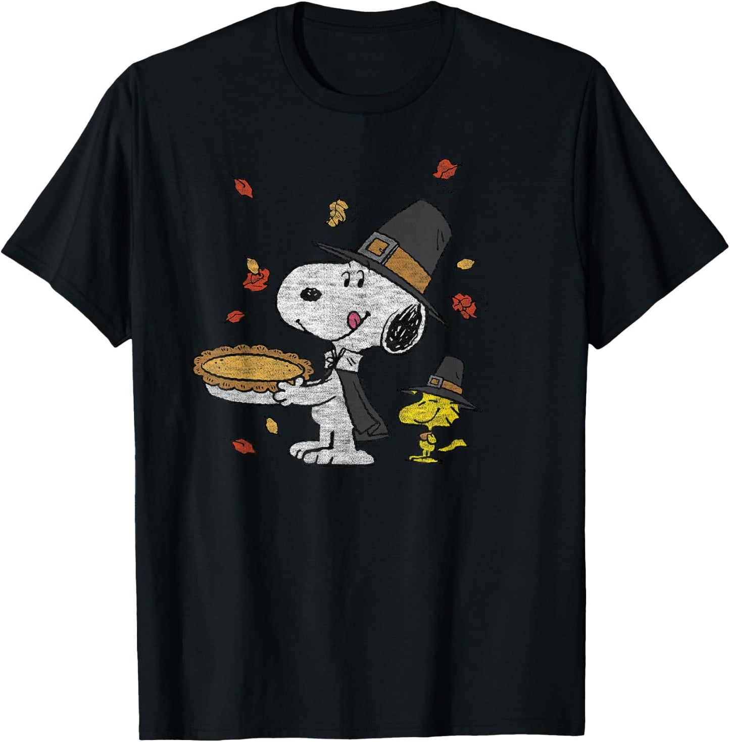 Peanuts - Thanksgiving Scene T-Shirt - T-Shirt | Black