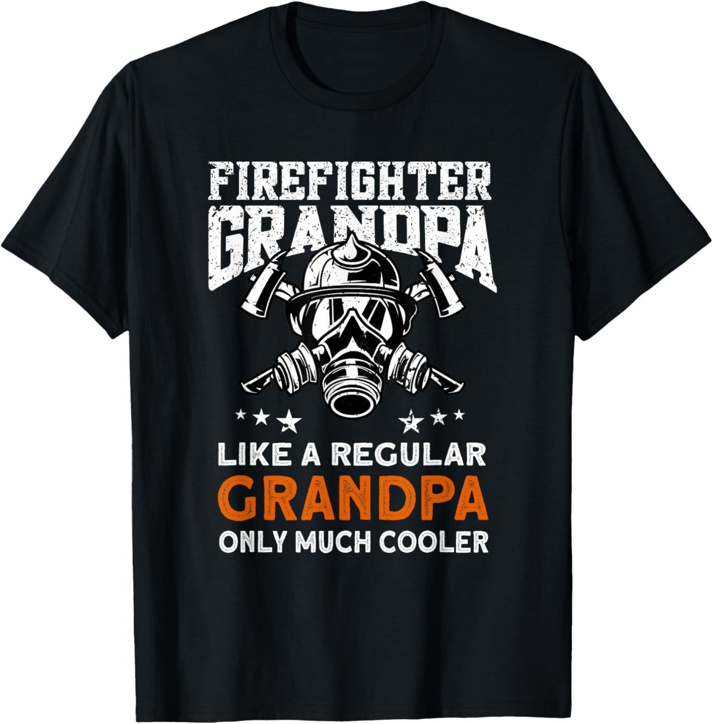Firefighter Grandpa - Firemen Fireman Firefighter T-Shirt - T-Shirt | Black
