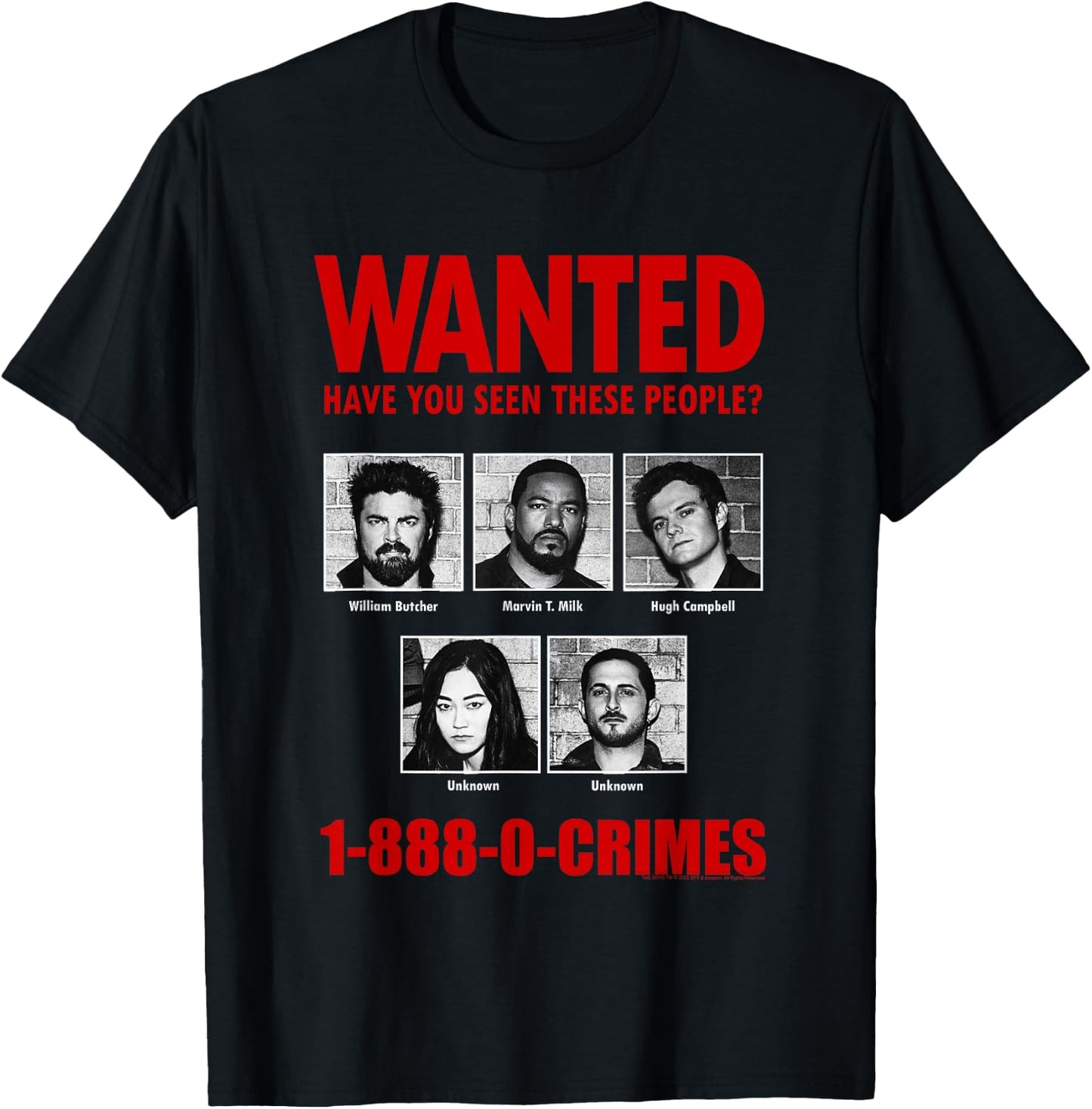 The Boys Anti-Supe Wanted Poster T-Shirt - T-Shirt | Black