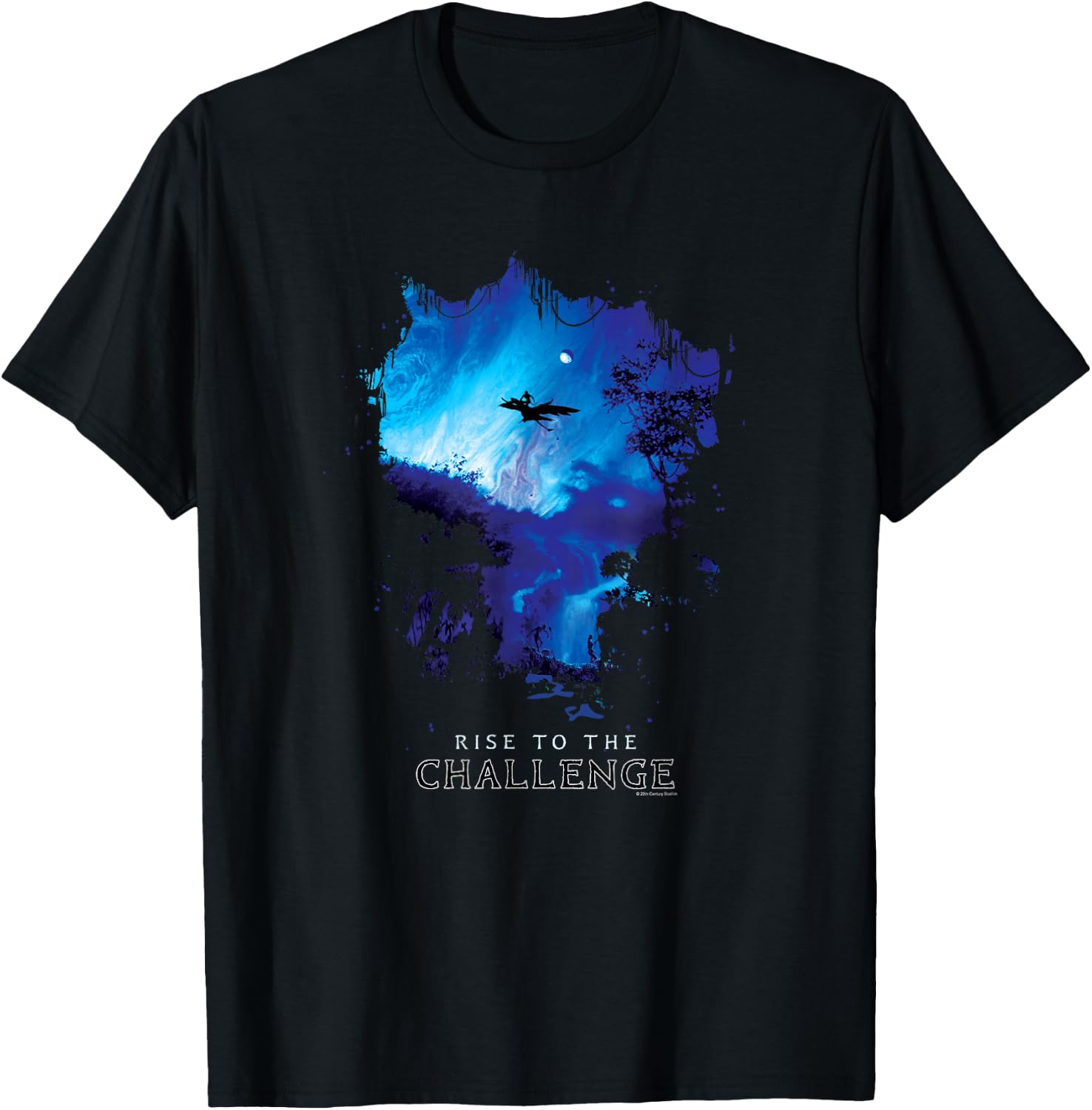 Avatar Pandora Banshee Rider Rise to the Challenge Ikran T-Shirt - T-Shirt | Black