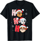 Paw Patrol Chase Marshall Rubble Christmas Santa Hats T-Shirt - T-Shirt | Black