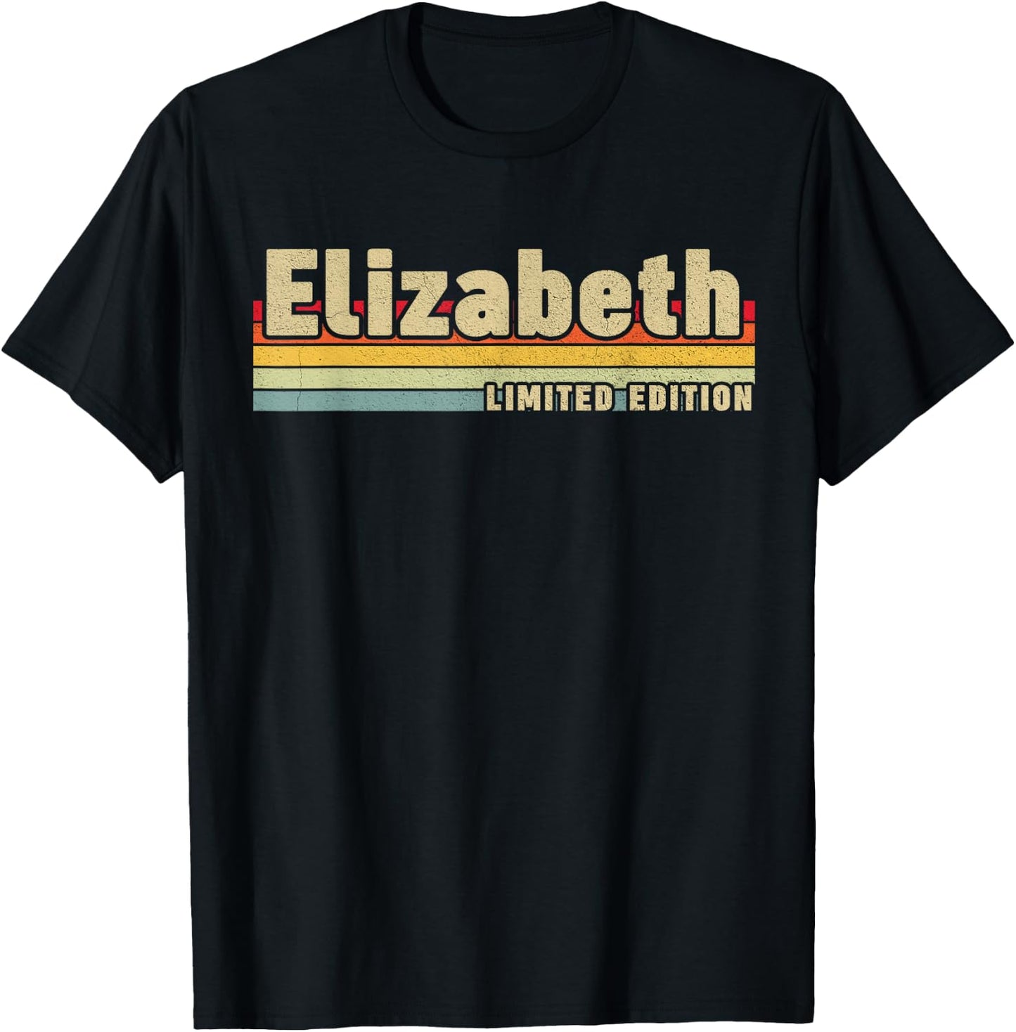 Elizabeth Gift Name Personalized Birthday Funny Christmas T-Shirt - T-Shirt | Black