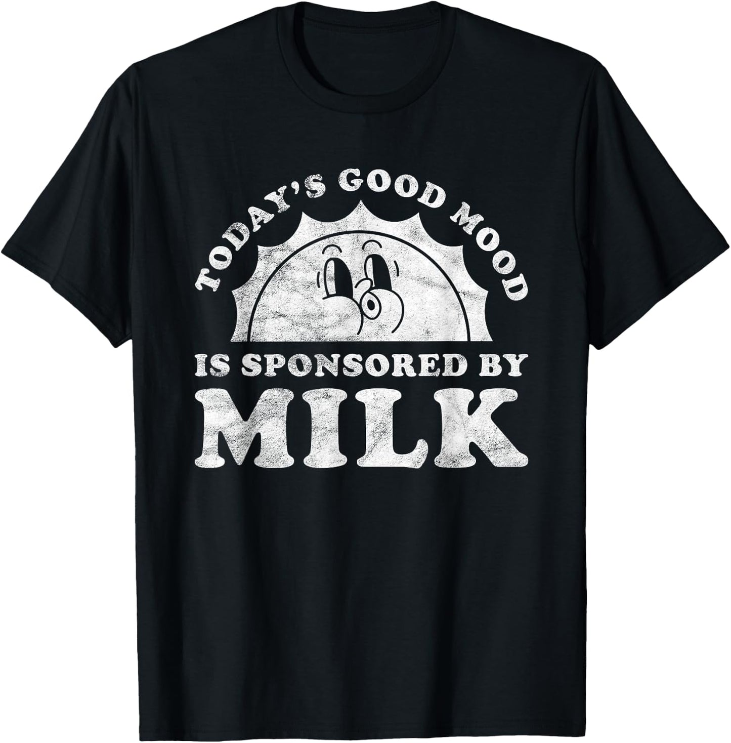 Funny Cute Retro Vintage Milk or Dairy Farmer T-Shirt - T-Shirt | Black