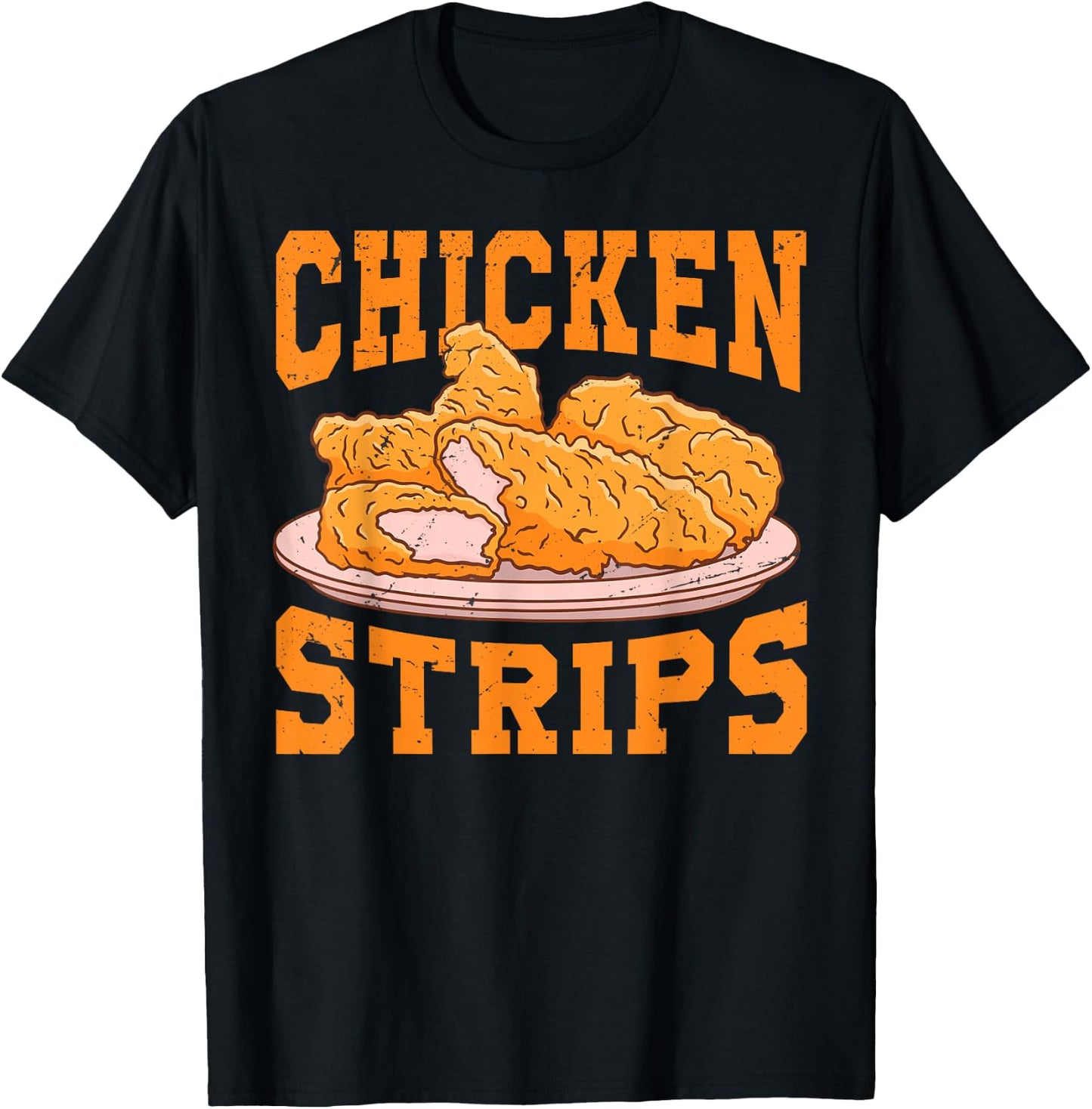 Chicken Strips - Funny Restaurant Owner - Fast Food Eater T-Shirt - T-Shirt | Black