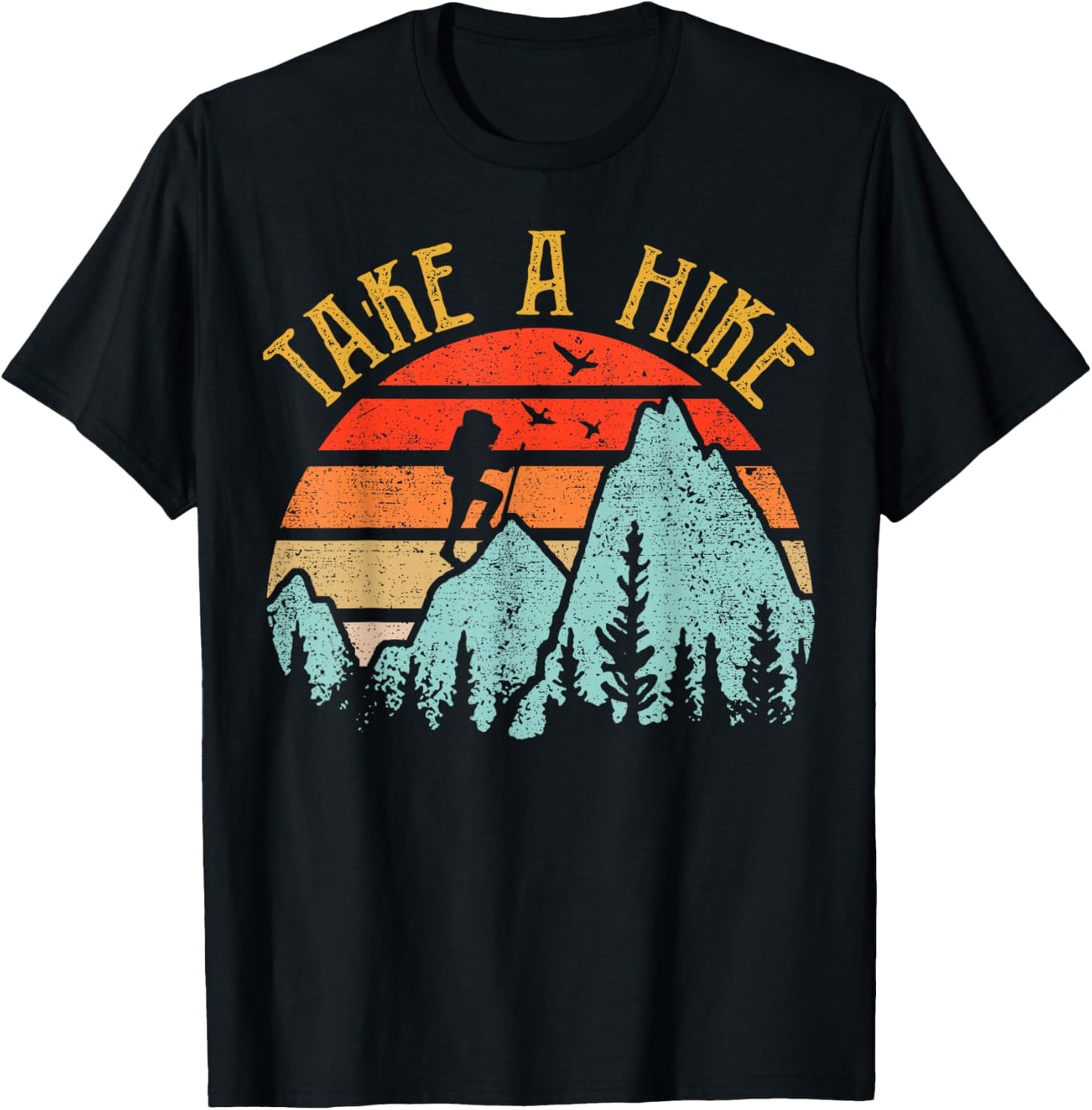 Funny Hiking-Shirt Take A Hike Women Men Kids Boy Toddler T-Shirt - T-Shirt | Black