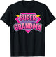 Super Grandma Superhero Grandmother Comic Book Funny T-Shirt - T-Shirt | Black