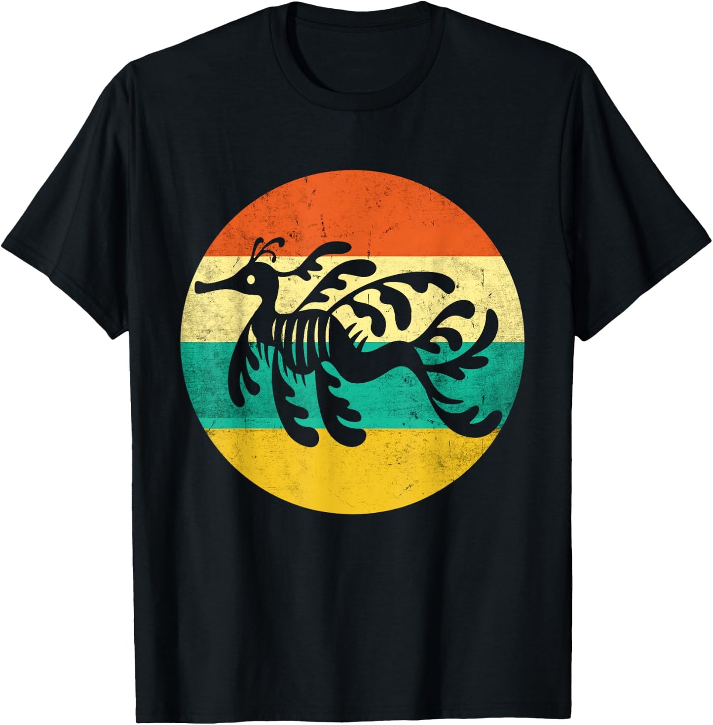 Love Leafy Seadragon Lover Vintage Leafy Sea Dragon T-Shirt - T-Shirt | Black