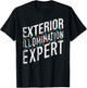 Exterior Illumination Expert Christmas Light Decorator T-Shirt - T-Shirt | Black