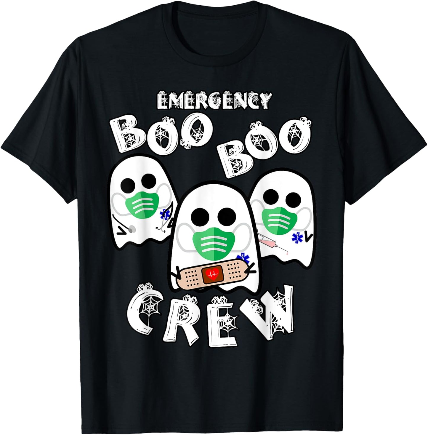 Emergency Boo Boo Crew - Funny Medical Halloween T-Shirt - T-Shirt | Black
