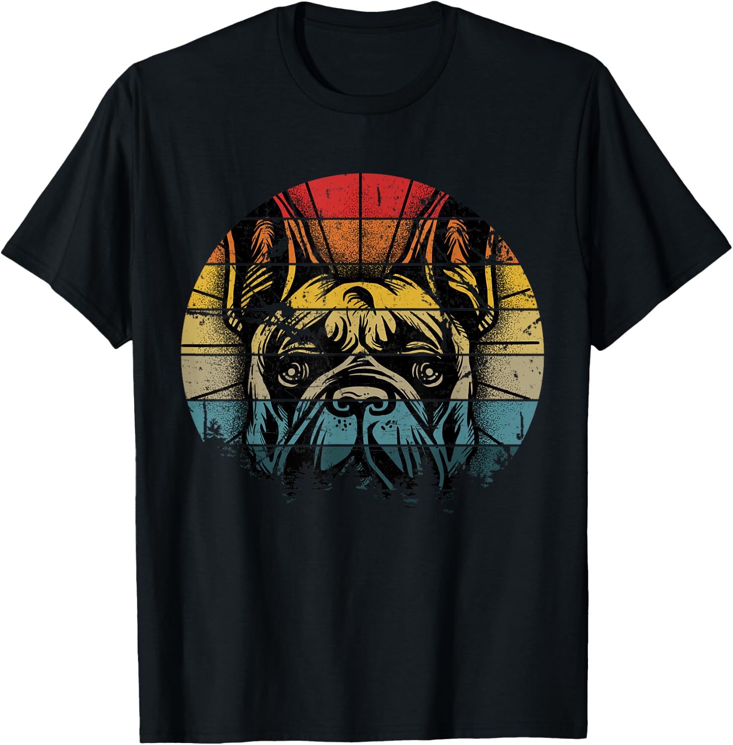 French Bulldog Gift Frenchie Dog Lover Women Men Dogfather T-Shirt - T-Shirt | Black