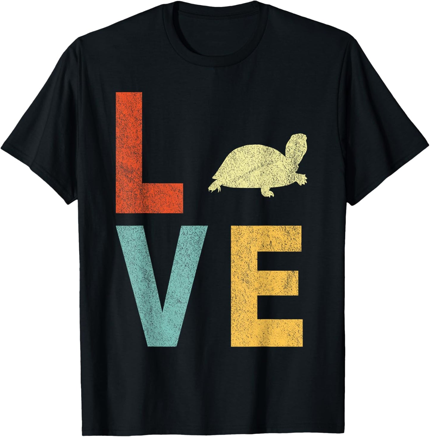 Love Tortoises Turtle Lover Funny Tortoise Quote Retro T-Shirt - T-Shirt | Black