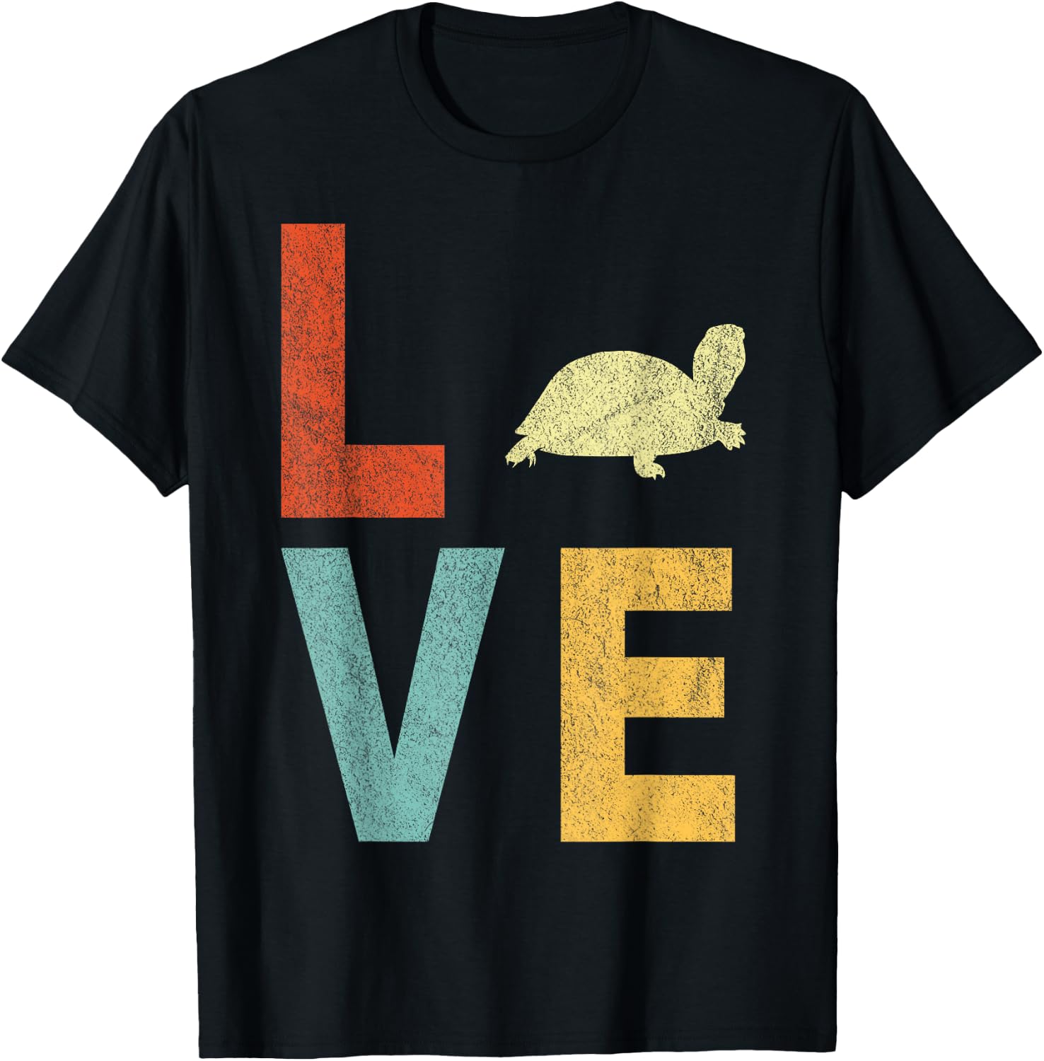 Love Tortoises Turtle Lover Funny Tortoise Quote Retro T-Shirt - T-Shirt | Black