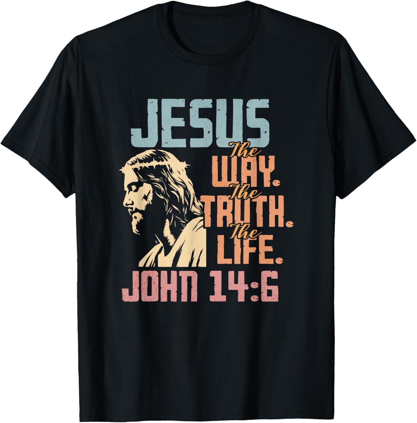 Jesus Men Women Kids Fun Christian Bible Faith Jesus T-Shirt - T-Shirt | Black