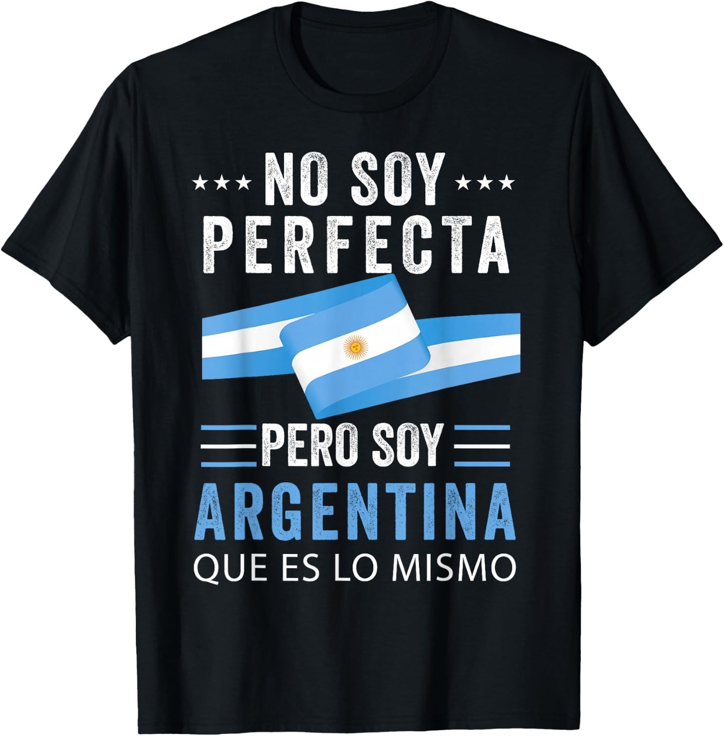 Argentina Argentinian Flag Women Camisa Mujer Bandera T-Shirt - T-Shirt | Black