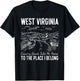 West Virginia Style Heaven West Virginia Mountains Home T-Shirt - T-Shirt | Black