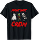 Night Shift Crew Ghost Skeleton Zombie Funny Halloween Nurse T-Shirt - T-Shirt | Black