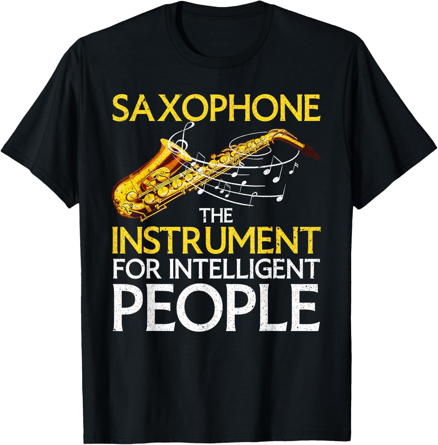 Cool Saxophone Art Women Kids Sax Saxophone Player T-Shirt - T-Shirt | Black
