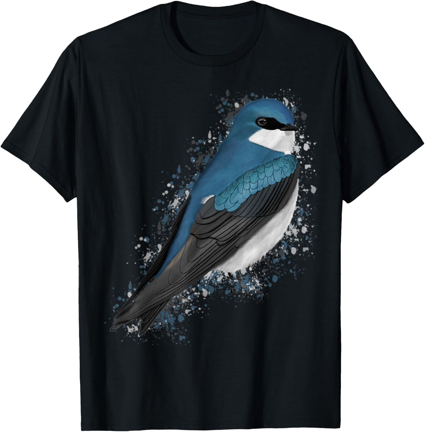 Tree Swallow Bird Birder Birdlover Birdwatcher Animal T-Shirt - T-Shirt | Black