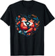 Heart-shaped Fox couple - Valentine's day T-Shirt - T-Shirt | Black