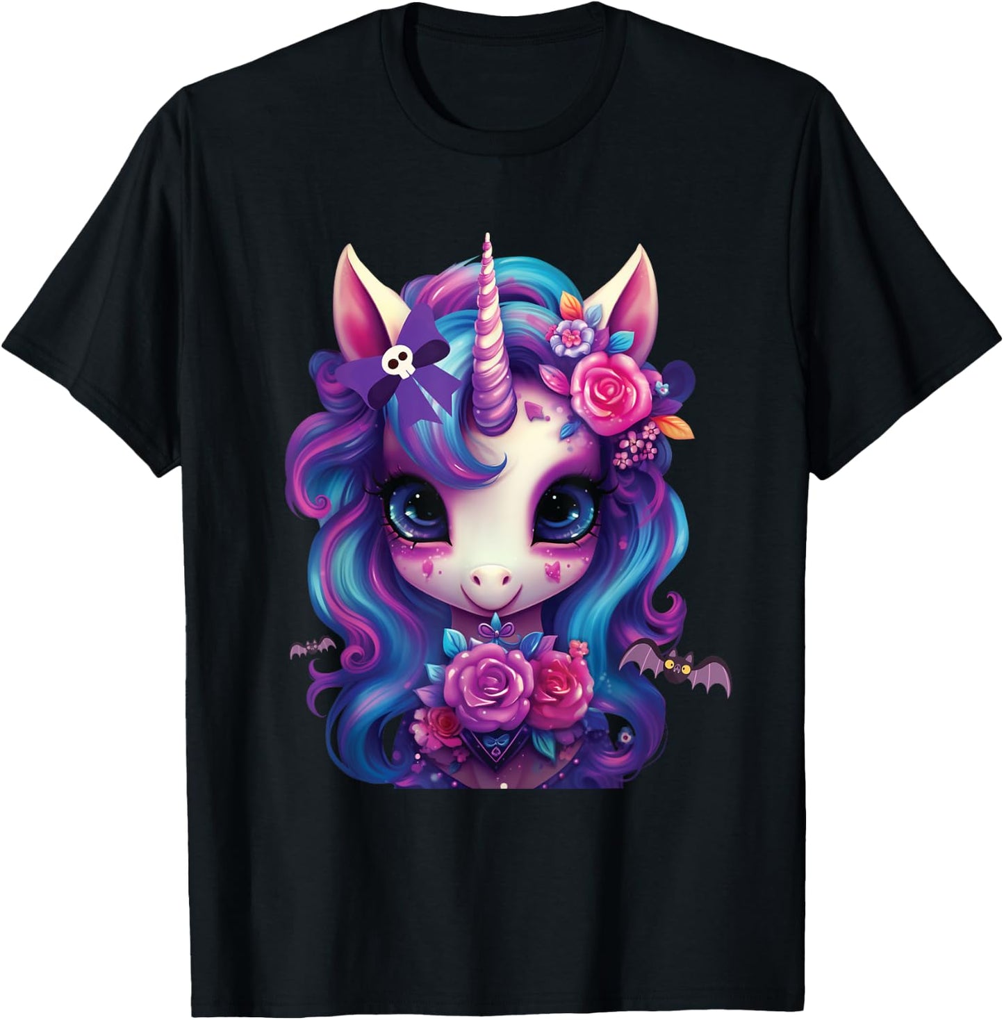 Cute Unicorn Halloween Girls Costume T-Shirt - T-Shirt | Black