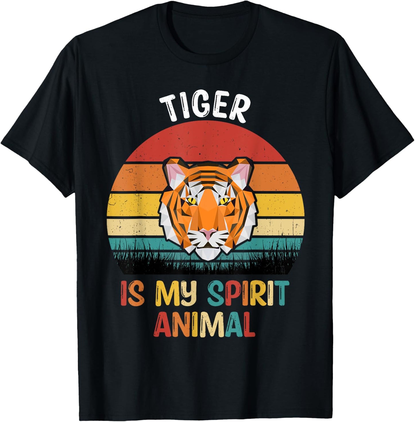 Tiger Is My Spirit Animal Funny Tiger Lover T-Shirt - T-Shirt | Black