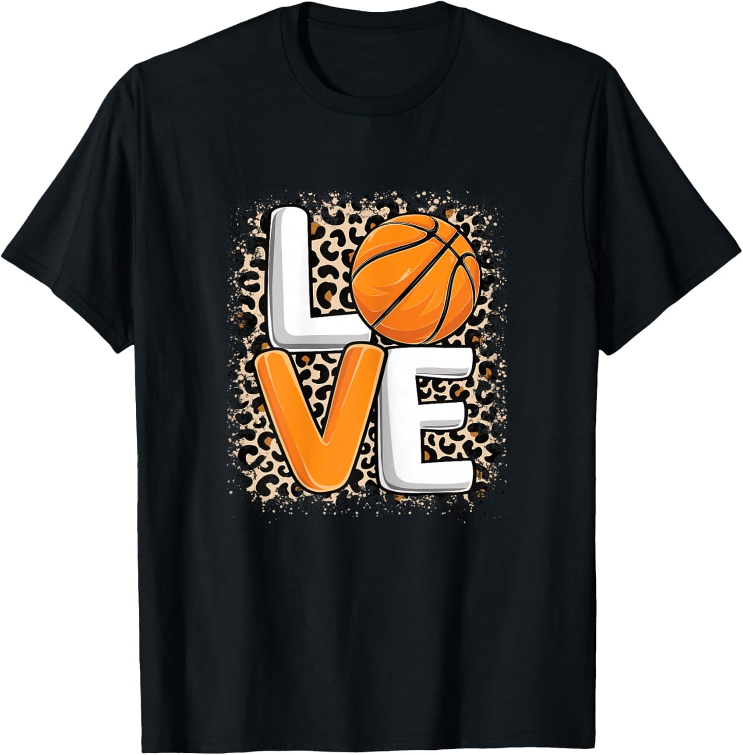 Love Basketball Cute Basketball Player Women Girls T-Shirt - T-Shirt | Black