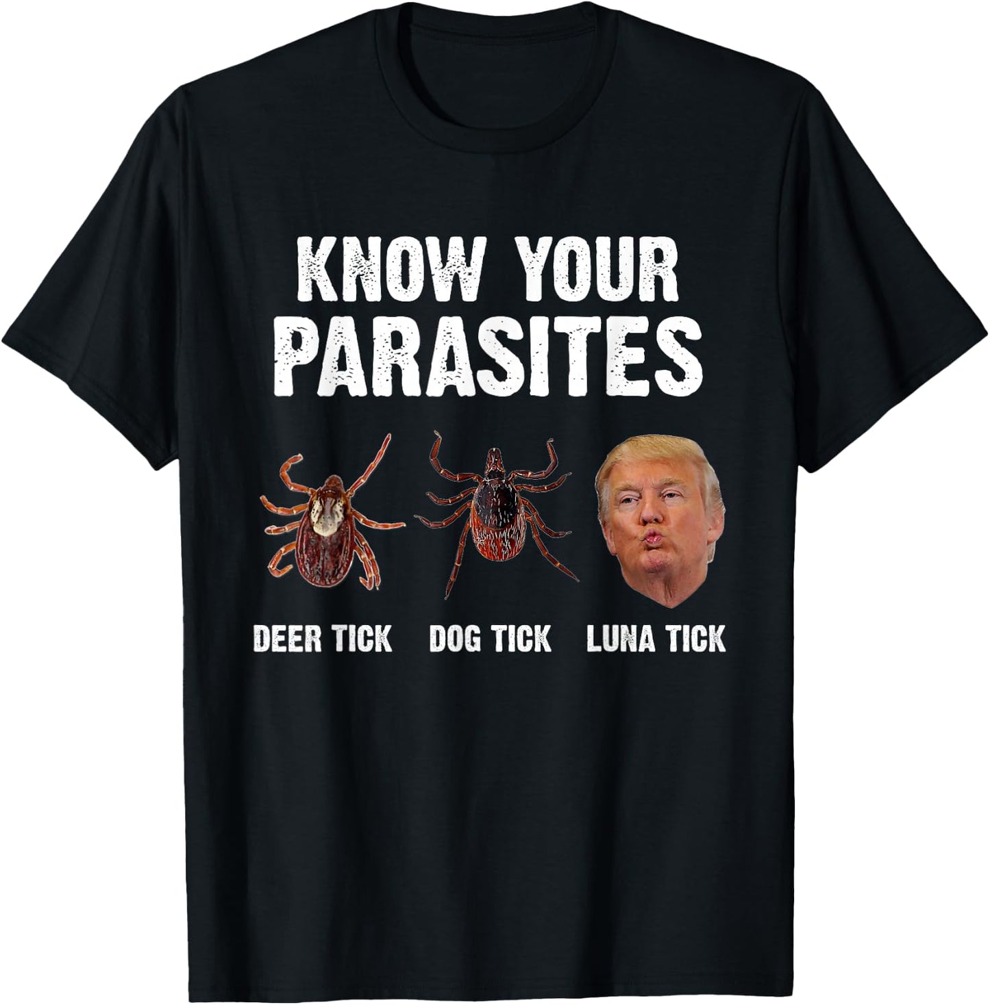 Know your parasites - Funny Anti Trump T-Shirt - T-Shirt | Black