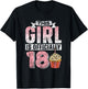 This Girl Is Officially 18 Eighteen Birthday Party T-Shirt - T-Shirt | Black
