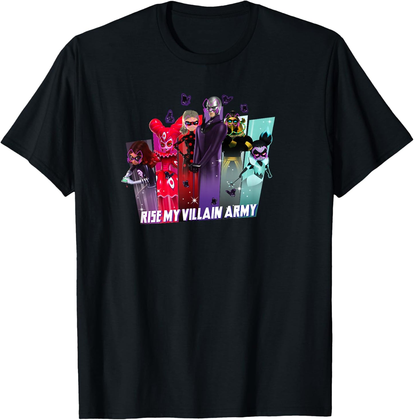 Miraculous Ladybug Hawk Moth Rise of a Villain Army T-Shirt - T-Shirt | Black
