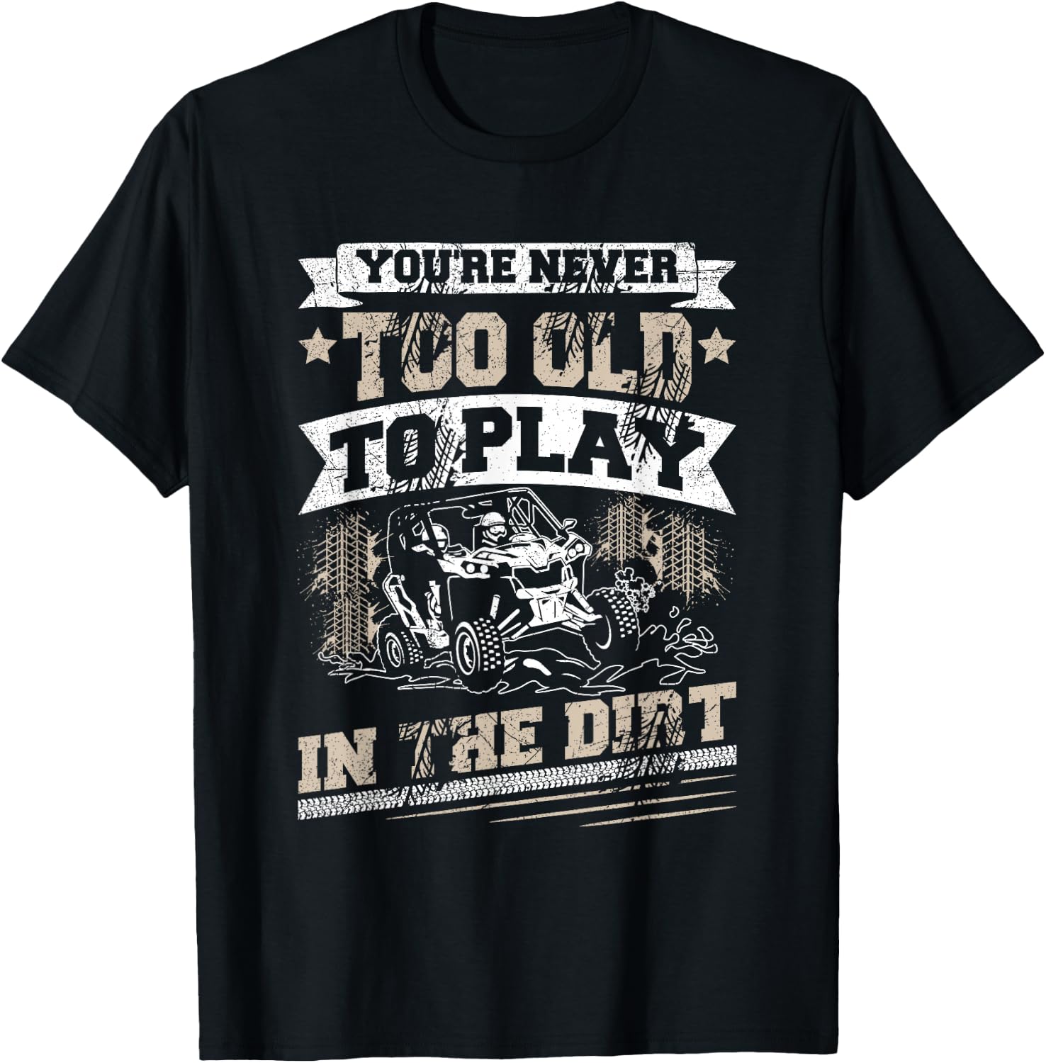 UTV SXS Riding Design for a UTV Lover T-Shirt - T-Shirt | Black