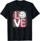 Love Volleyball Cute Volleyball Player Women Girls T-Shirt - T-Shirt | Black