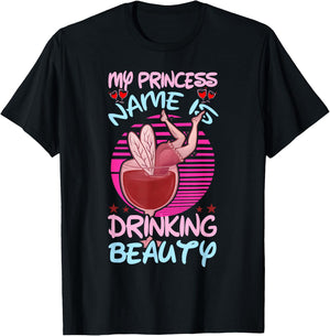 My Princessname is drinking beauty cocktail T-Shirt - T-Shirt | Black