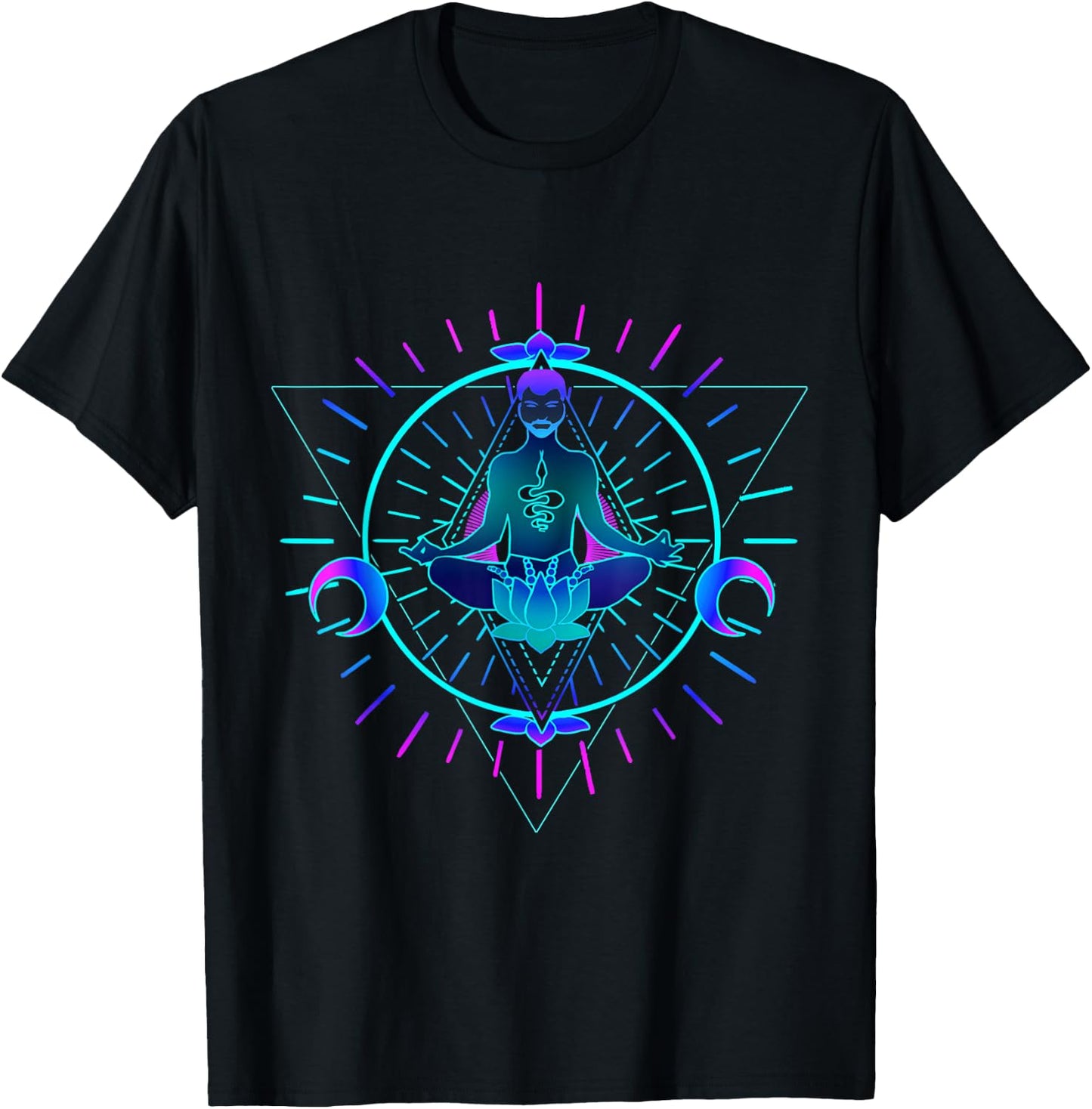 Psychedelic - Goa Trance Spiritual Psytrance T-Shirt - T-Shirt | Black