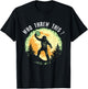Dirhame Disc Golf Funny Bigfoot , -Adults, Black, Small, Short Sleeve, Classic Fit, Cotton 60% Polyester 40% T-Shirt - T-Shirt | Black