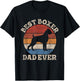 Best Boxer Dad Ever - Retro Vintage Animal Whisperer Puppy T-Shirt - T-Shirt | Black