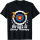 My Idea of Group Therapy - Archery Archer Bowhunting Bows Small T-Shirt - T-Shirt | Black