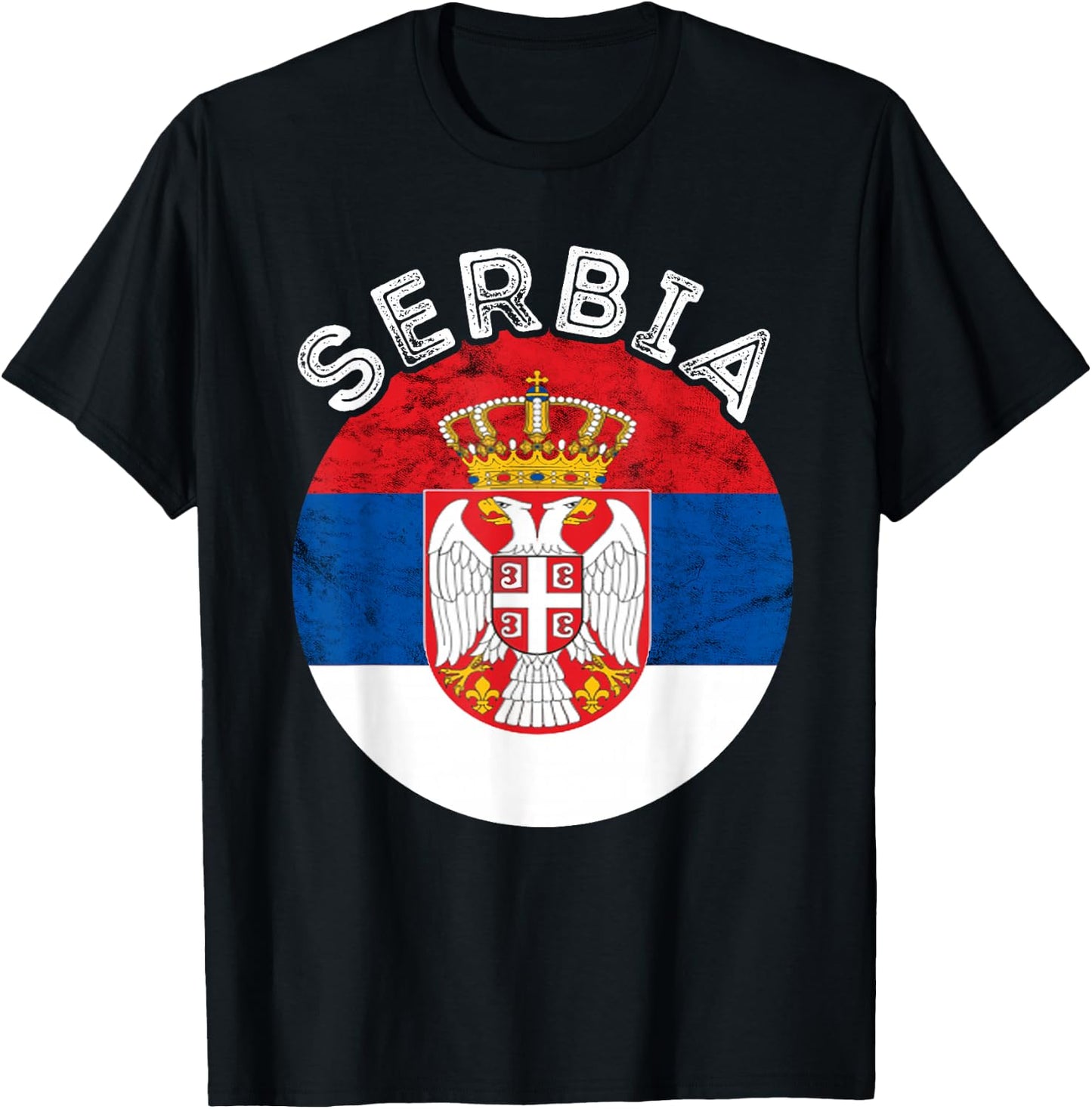 Serbia Serbian Pride Serbian Football Serbian Flag Srbija T-Shirt - T-Shirt | Black