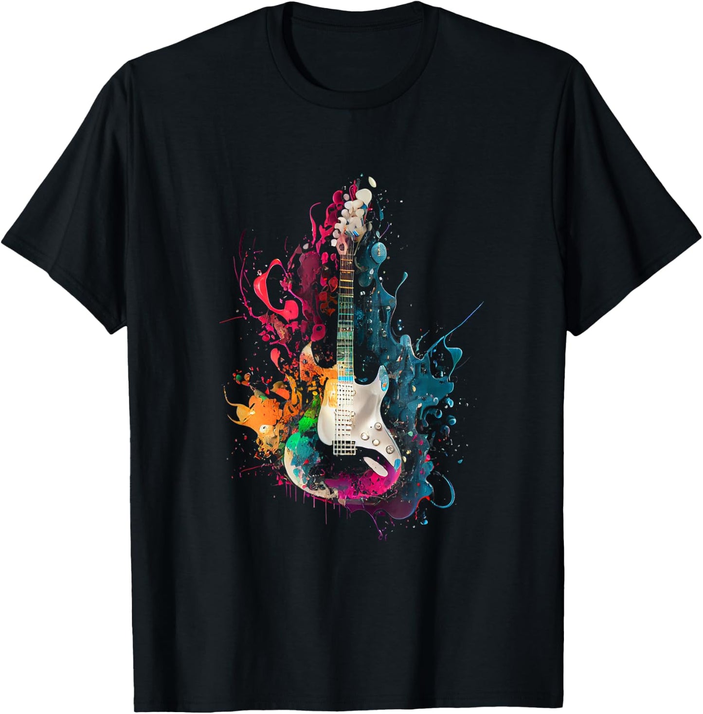 Guitars Musicians Guitarists T-Shirt - T-Shirt | Black