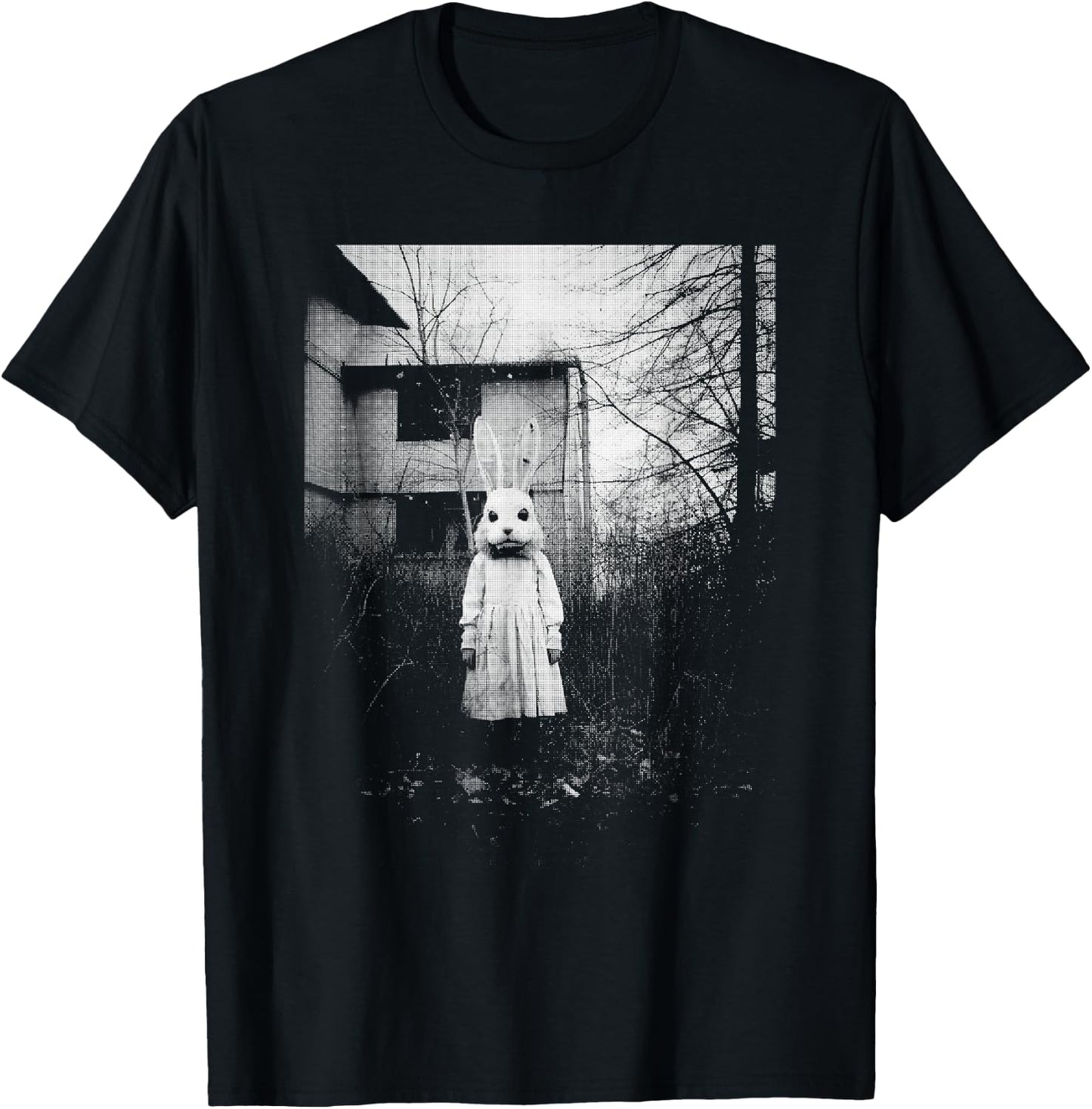 Horror Bunny Rabbit | Dark Creepy Unholy Gothic Halloween T-Shirt - T-Shirt | Black