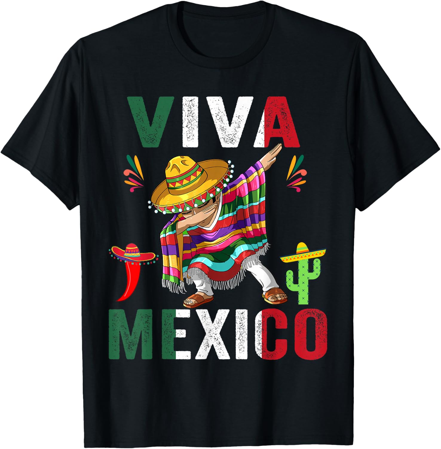 Butterfly Flag Mexico Independence Day Mexican Men Women Kid T-Shirt - T-Shirt | Black