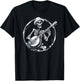skeleton playing banjo Funny Bluegrass Style T-Shirt - T-Shirt | Black