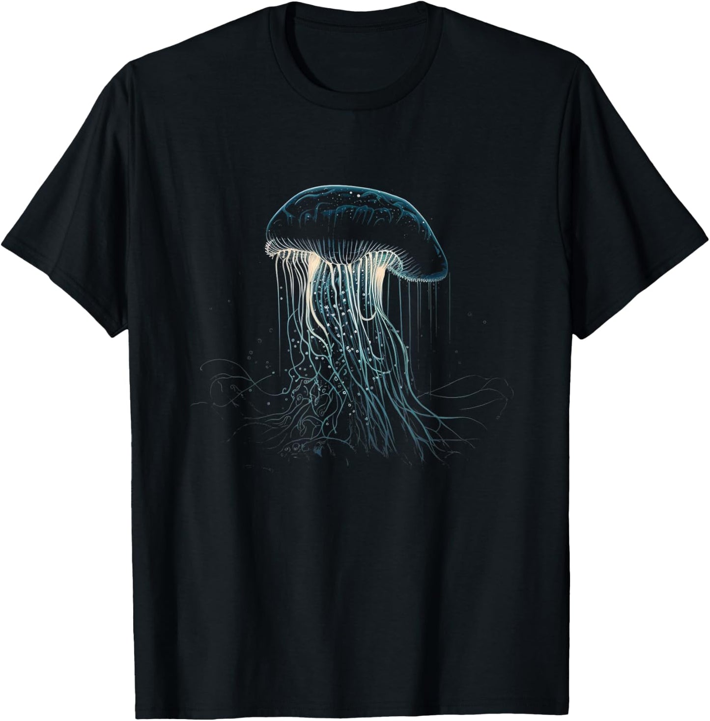 Jellyfish Ocean Animal Scuba Diving Jelly Fish T-Shirt - T-Shirt | Black