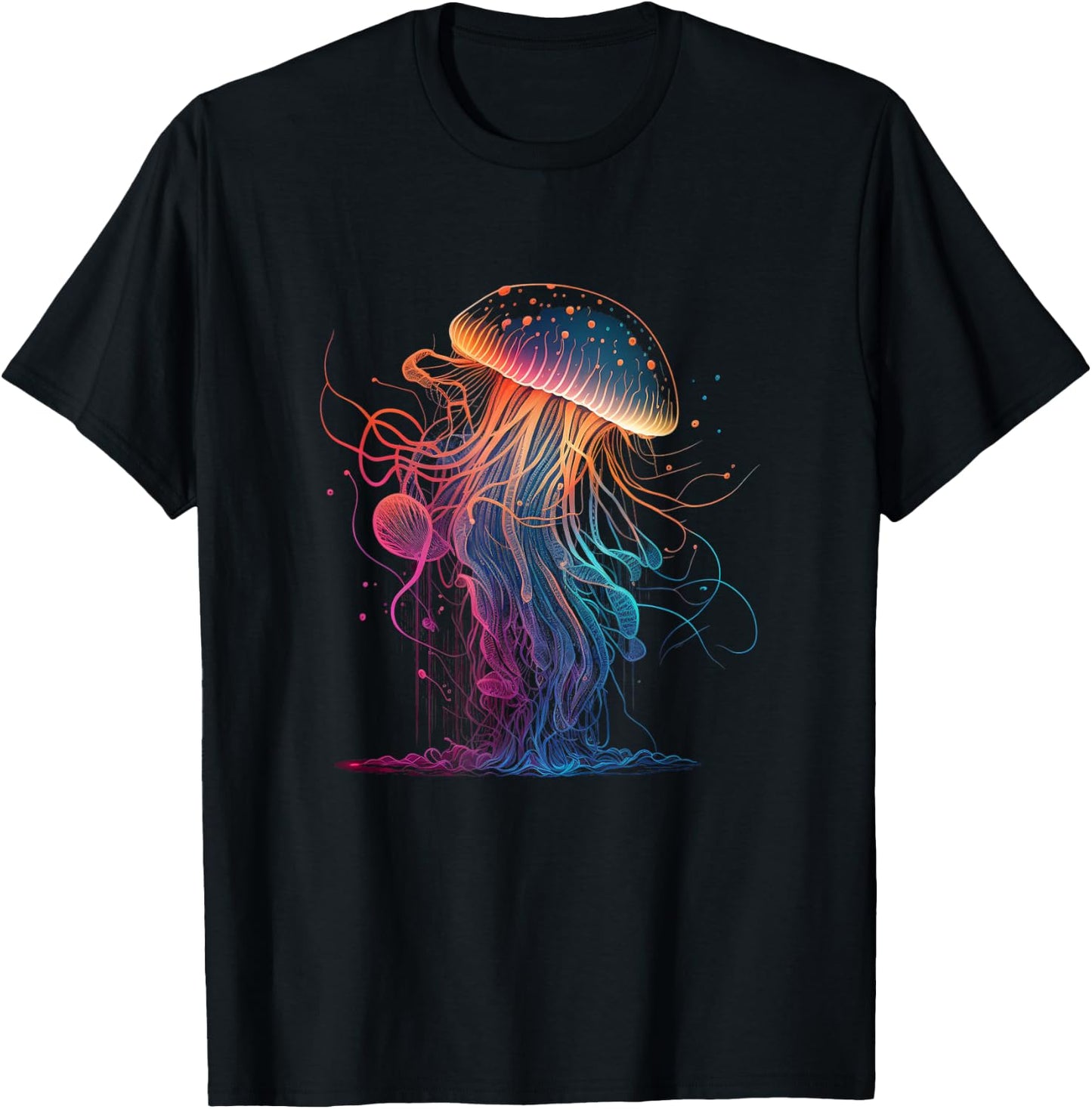 Jellyfish Ocean Animal Scuba Diving Jelly Fish T-Shirt - T-Shirt | Black