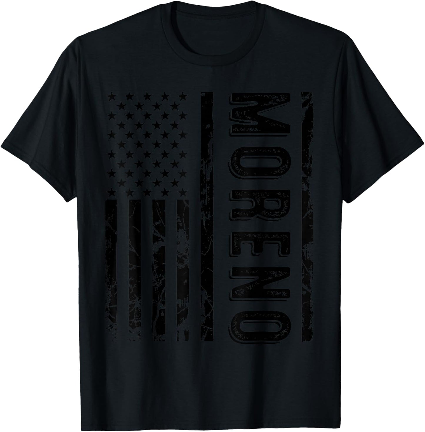 Moreno Last Name Funny Surname Team Moreno Family Reunion T-Shirt - T-Shirt | Black